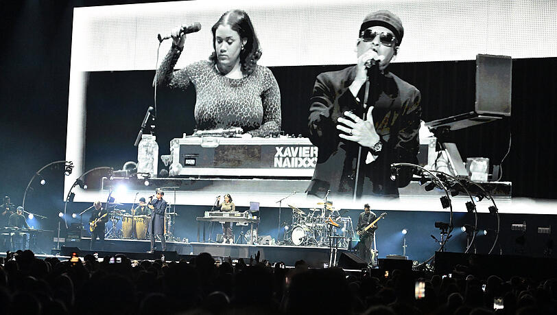 Xavier Naidoo live auf der B&uuml;hne am 08.01.2026 in M&uuml;nchen, Olympiahalle