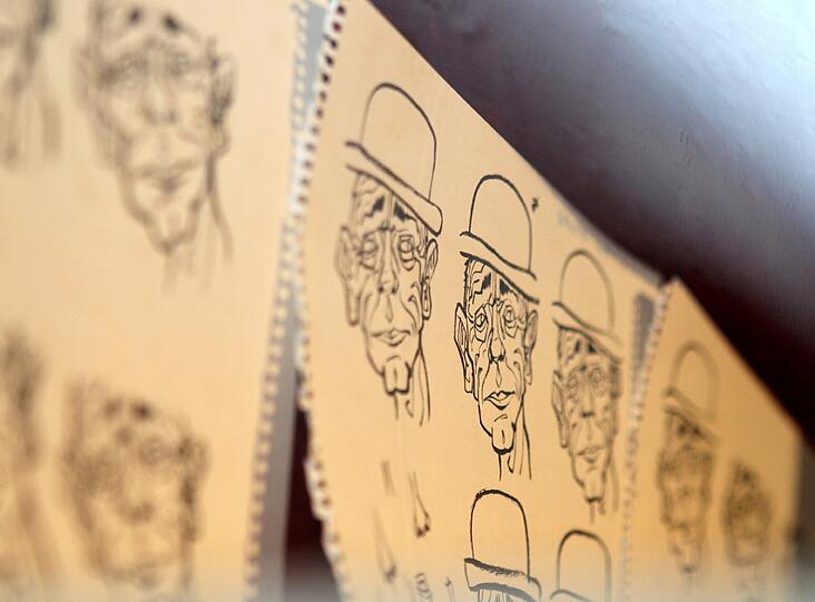 Der Bildband zur Sonderausstellung «Karl Valentin - sein ganzes Leben als Comic» liegt im Valentin-Karlstadt-Musäum in München.