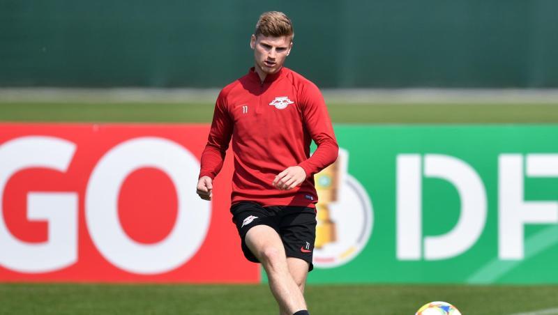 Timo Werner trainiert auf dem Platz. Foto: Hendrik Schmidt/Archivbild Timo Werner trainiert auf dem Platz. Foto: Hendrik Schmidt/Archivbild