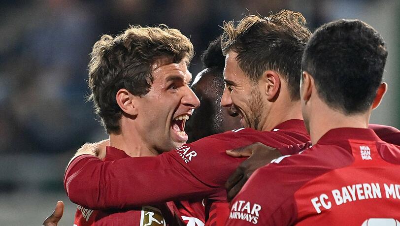 Thomas Müller jubelt nach seinem Treffer zum 1:0 gegen Fürth. Thomas Müller jubelt nach seinem Treffer zum 1:0 gegen Fürth.