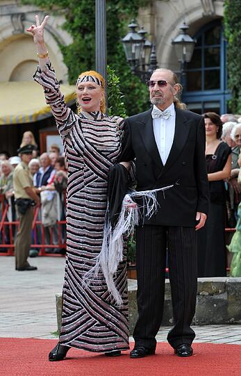 Schauspielerin Margot Werner bei der Eröffnung der Bayreuther Festspiele 2009.