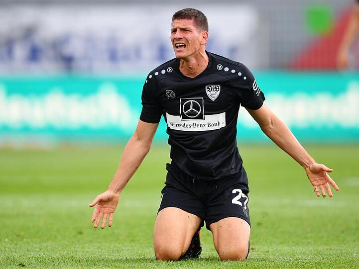 Stuttgarts Mario Gomez blieb in Kiel erfolglos.