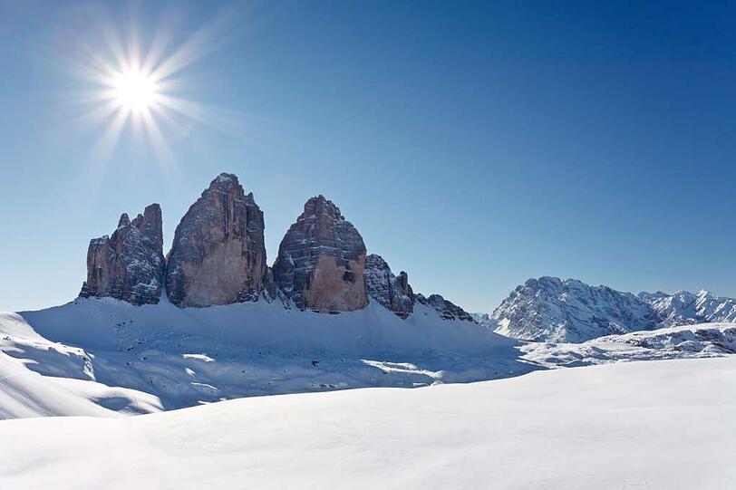 Das Hochpustertal ist Ausgangspunkt für zahlreiche Winter- und Schneeschuhwanderungen inmitten der Dolomiten