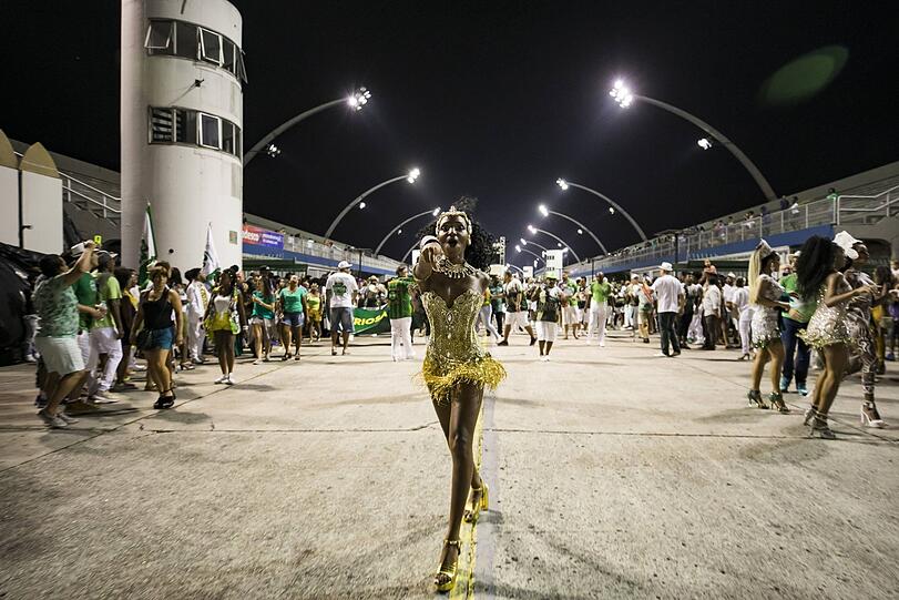 In Sao Paulo wird schon fleißig geübt für den brasilianischen Karneval im Februar. Die Bilder.