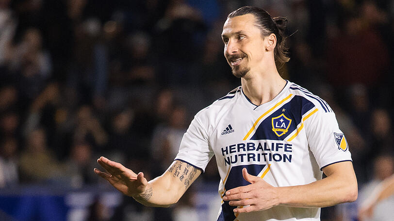Der selbsternannte Gott ist mittlerweile in den USA angekommen: Zlatan Ibrahimovic spielt derzeit für LA Galaxy.