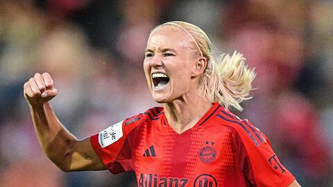 Bereits vier Tore: Pernille Harder (r.) trumpft jetzt wie erhofft auf - wie ohne die Bayern-Frauen in dieser Saison effektiver sind.