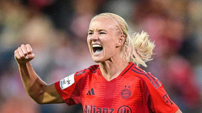 Bereits vier Tore: Pernille Harder (r.) trumpft jetzt wie erhofft auf - wie ohne die Bayern-Frauen in dieser Saison effektiver sind.