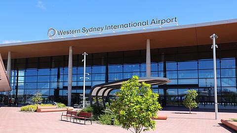 Der Western Sydney International Airport liegt etwa 60 Kilometer vom Stadtzentrum entfernt.