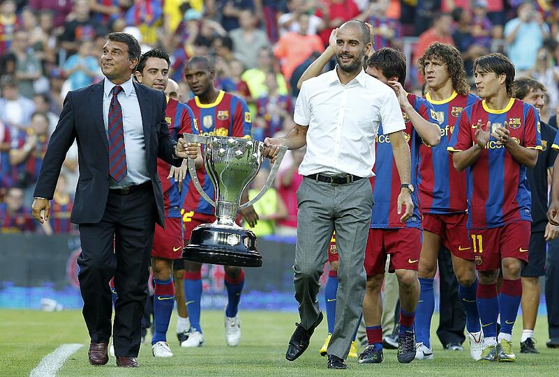 RESPEKT: Bei Barça nannten ihn seine Spieler nicht Pep oder Senor Guardiola, sondern &bdquo;Mister&ldquo;.