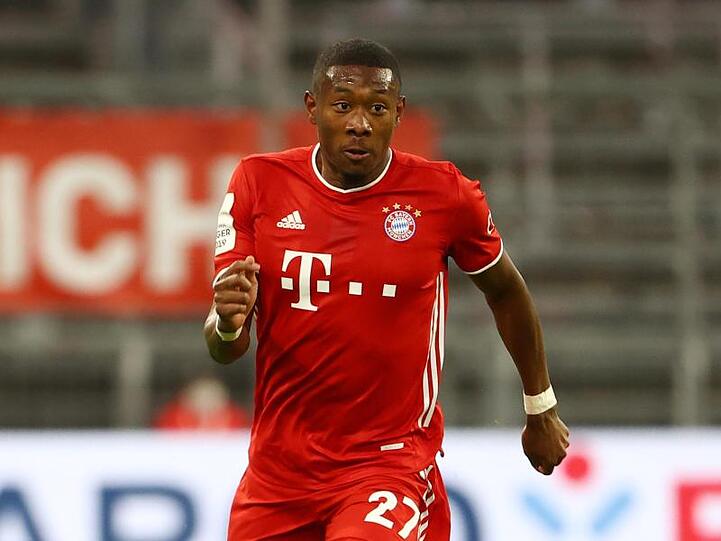 Münchens David Alaba in Aktion. Foto: Kai Pfaffenbach/Reuters/Pool/dpa/Archivbild