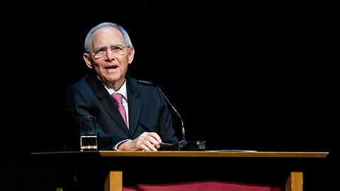 Bundestagspräsident Wolfgang Schäuble erinnerte in seiner Rede an die Bedeutung der Kunst für den europäischen Gedanken.