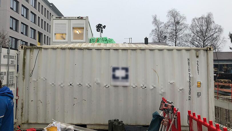 Explosion in einem Baucontainer in Berg am Laim