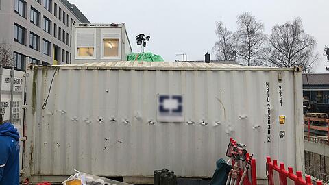 Explosion in einem Baucontainer in Berg am Laim