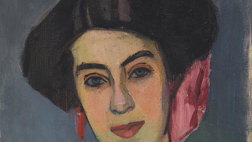 Schau mir in die Augen! Olga Meerson hat sich hier mit großer Wahrscheinlichkeit selbst porträtiert – 1905 mit grüner Schärpe. Das Bild begleitete sie ein Leben lang. Schau mir in die Augen! Olga Meerson hat sich hier mit großer Wahrscheinlichkeit selbst porträtiert – 1905 mit grüner Schärpe. Das Bild begleitete sie ein Leben lang.