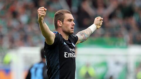 Matchwinner für den HSV: Torschütze Pierre-Michel Lasogga markierte im Relegationsrückspiel den Führungstreffer für den HSV.