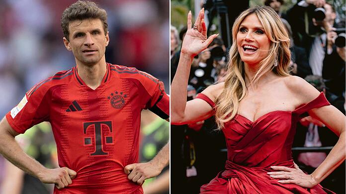 Thomas Müller hat einen besonderen Fan glücklich gemacht. Aber warum landete das Foto auf dem Handy von Heidi Klum?