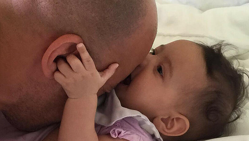 Pauline hat ihren Vater Vin Diesel offenbar zum Fressen gern Pauline hat ihren Vater Vin Diesel offenbar zum Fressen gern