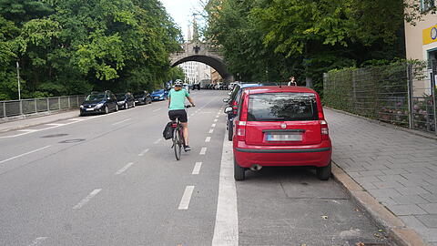 Am Gebsattelberg will die Stadt die Situation f&uuml;r Radfahrer verbessern. Doch nicht alle sind zufrieden.