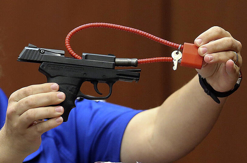 George Zimmermans Pistole, mit der er 2012 Trayvon Martin erschoss.