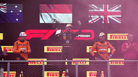 Das beste Podium der Formel 1.