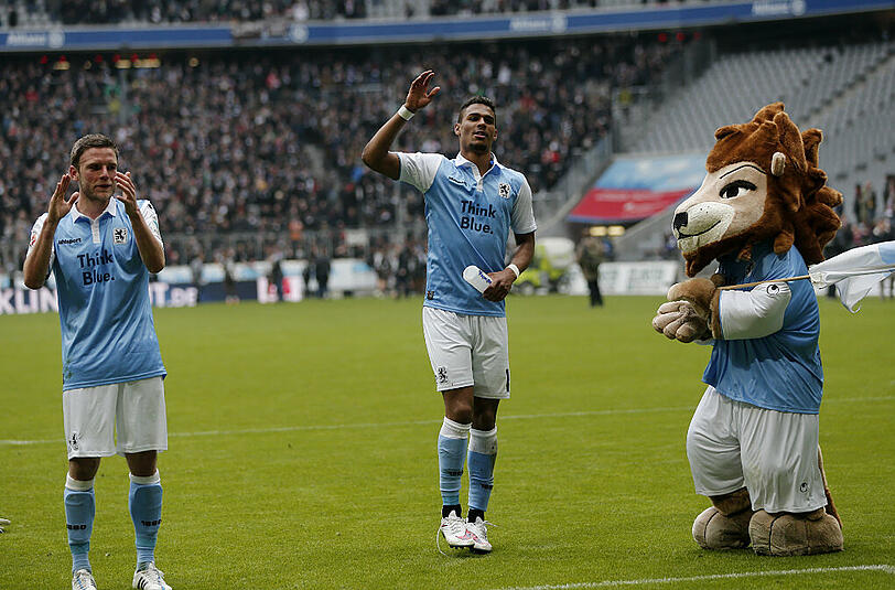 Wieviel Löwe steckt in den Profis des TSV 1860? Dominik Stahl (l.) und Rubin Okotie.