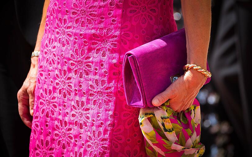 Ganz in pink: Unternehmerin Christl Michelbach