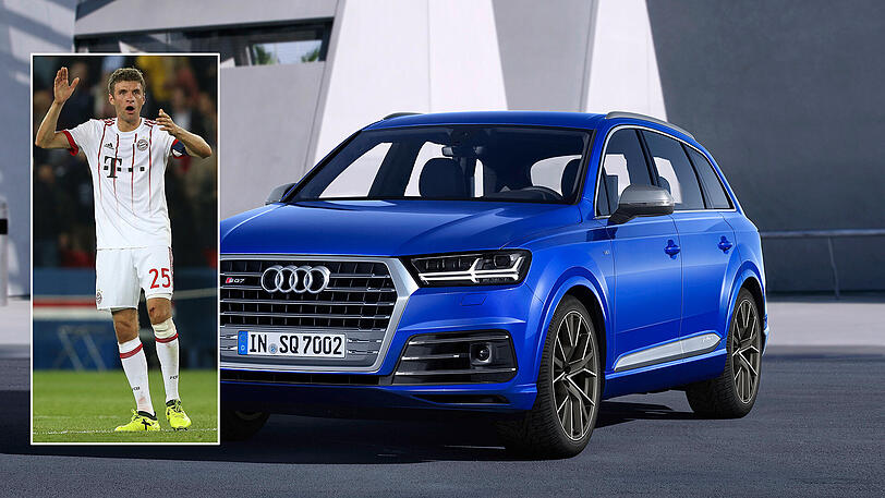 Thomas Müller: SQ7 (Orcaschwarz Metallic).