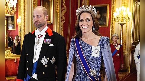 Funkelnder Auftritt von Prinzessin Kate an der Seite ihres Gatten Prinz William. Funkelnder Auftritt von Prinzessin Kate an der Seite ihres Gatten Prinz William.