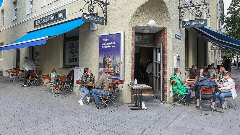 Die Spezlwirtschaft an der Ecke zur Oberländerstraße.