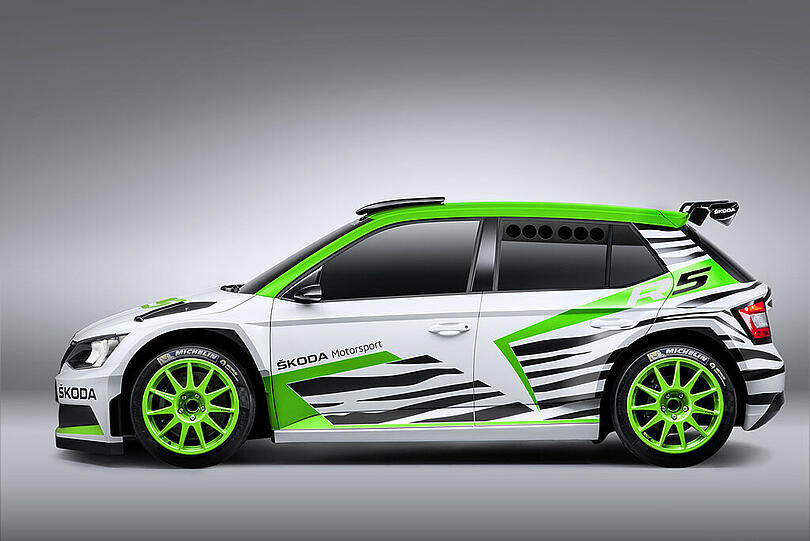 Schon im Stand schnell: Die Rallye-Version des Skoda Fabia.