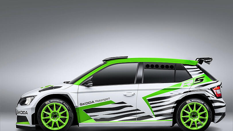 Schon im Stand schnell: Die Rallye-Version des Skoda Fabia. Schon im Stand schnell: Die Rallye-Version des Skoda Fabia.