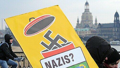 Anti-Nazi-Demo in Dresden Anti-Nazi-Demo in Dresden