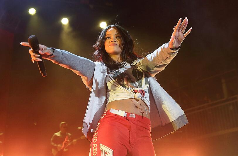 Am Sonntag ist es endlich so weit: Weltstar Rihanna kommt ins Olympiastadion nach München. Lange bleiben wird sie jedoch nicht. Foto: Steve C Mitchell