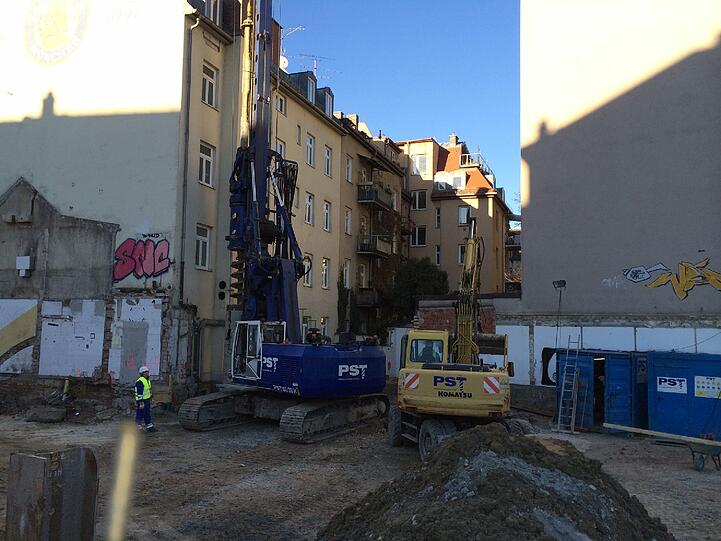 ... was auf der Baustelle passiert.