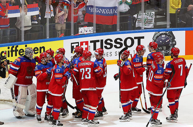 Die Russen schlagen Schweden klar mit 4:1.