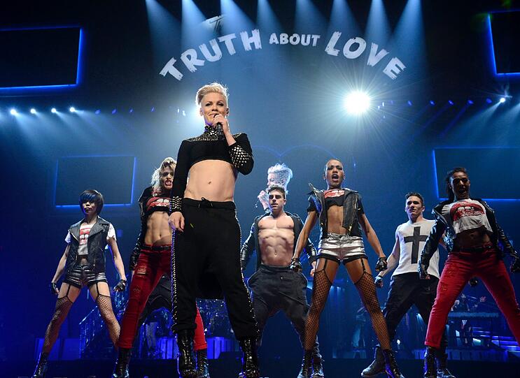 Längst ausverkauft: Die zwei Münchner Konzerte im Rahmen der Pink-Tournee "The truth about Love".