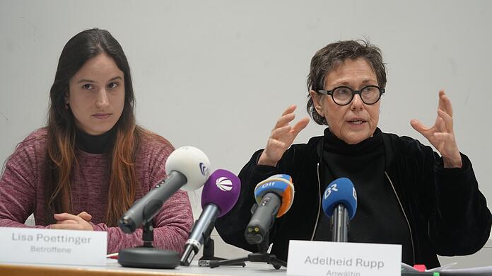 Lisa Poettinger hat sich Adelheid Rupp als Anwältin genommen. Beide sind Mitglied bei der Linken.