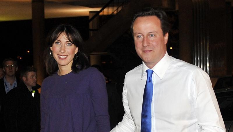 David Cameron mit seiner Frau Samantha am Abend der Wahl David Cameron mit seiner Frau Samantha am Abend der Wahl