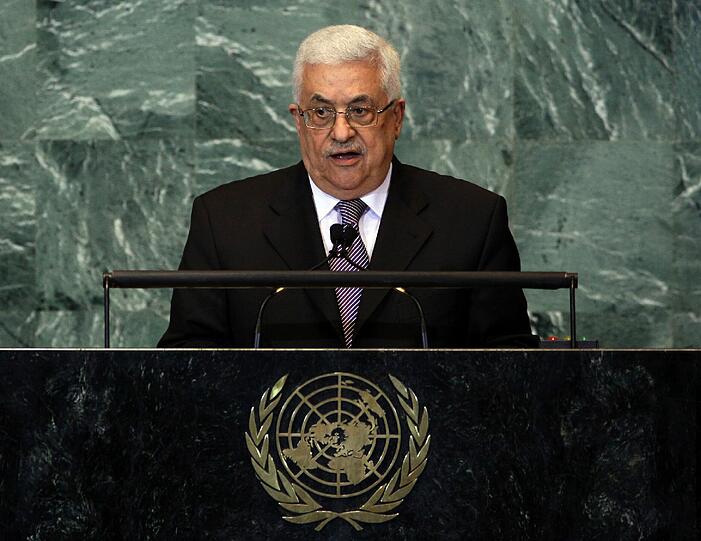 Abbas spricht vor der UN-Vollversammlung.