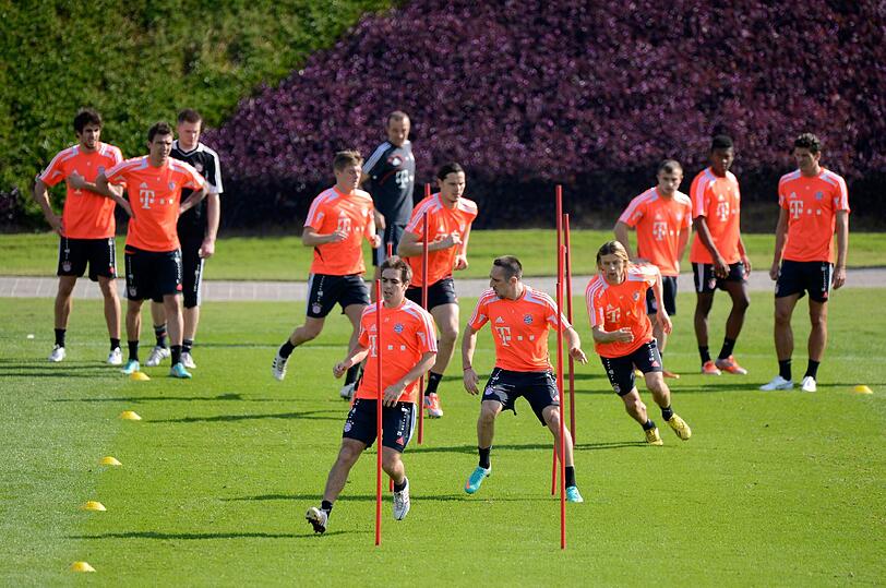 Die Bayern im Trainingslager in Doha, Tag 2.