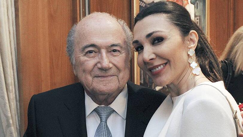 Ex-Fifa-Präsident Sepp Blatter mit Freundin Linda Ex-Fifa-Präsident Sepp Blatter mit Freundin Linda