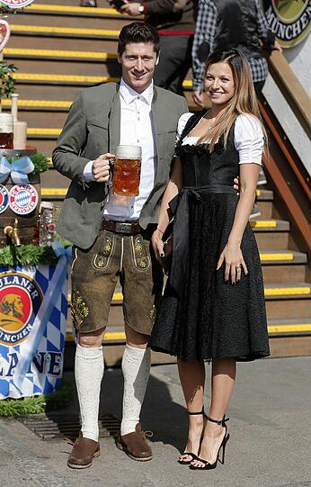 Robert Lewandowski mit Frau Anna Stachurska