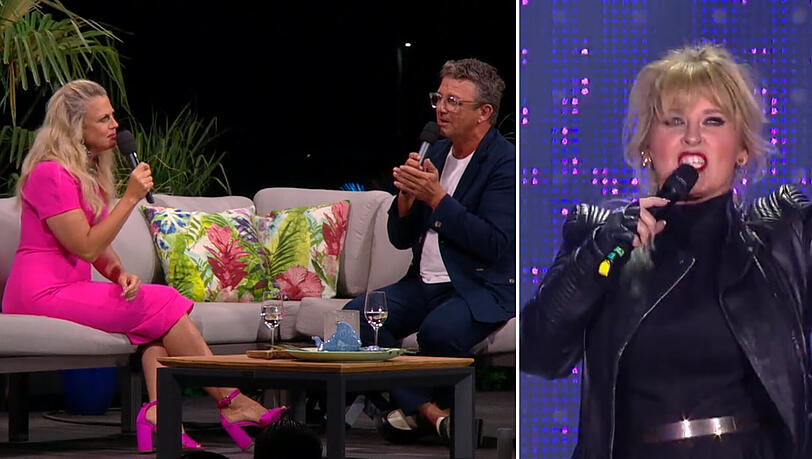 Barbara Schöneberger und Hans Sigl kommentierten den Auftritt von Maite Kelly in der "Starnacht am Wörthersee".