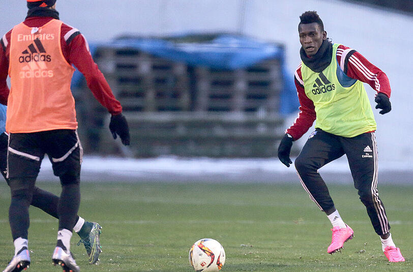 Bakery Jatta während eines Porbetrainings beim Hamburger SV.