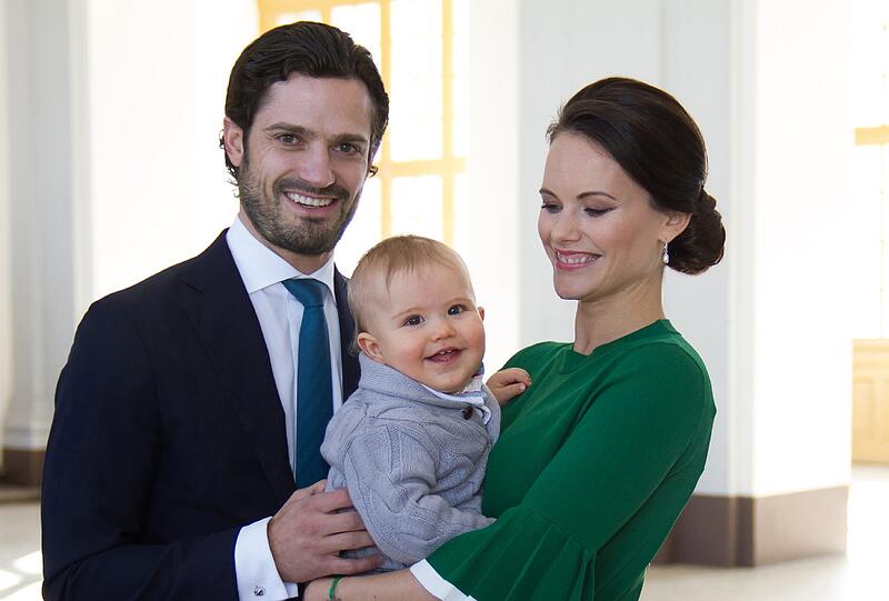 Happy family: Prinz Carl Philip, Prinz Alexander und Prinzessin Sofia