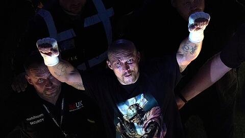 "Meine Seele gehört Gott, mein Körper der Ukraine", sagt der Box-Weltmeister Oleksandr Usyk, der am Samstag zum Rematch gegen den entthronten Champion Anthony Joshua in den Ring steigt.