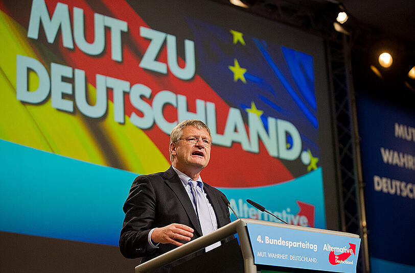 Der AFD-Parteivorsitzende Jörg Meuthen beim Parteitag in Hannover.