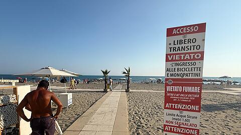 K&uuml;nftig soll der freie Zugang (Accesso Libero) zum Meer h&auml;ufiger m&ouml;glich sein.