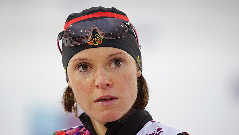 Evi Sachenbacher-Stehle hat ihre Biathlon-Karriere inzwischen beendet. Evi Sachenbacher-Stehle hat ihre Biathlon-Karriere inzwischen beendet.