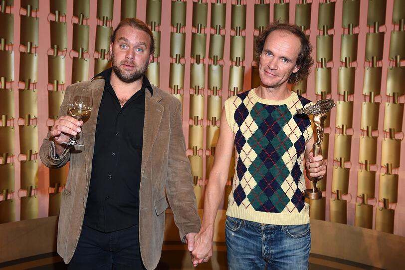 Andreas Martin Hofmeir (Laudator) und Olaf Schubert (Musikpreis)